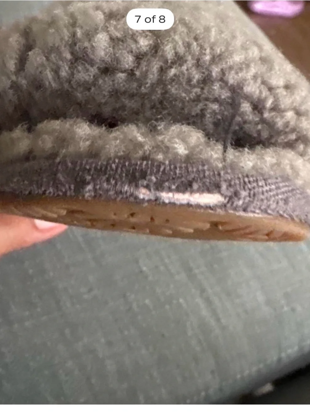 UGG Kids Brown Faux-Shearling Layered Strap Slippers
